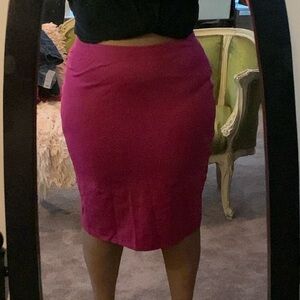 Pink Pencil Skirt